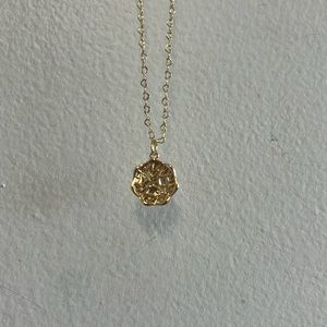 Gold Filled Flower Pendant Necklace
